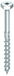 HECO TOPIX-Plus vis à bois 8x120mm tête hexagonale acier zingué Torx
