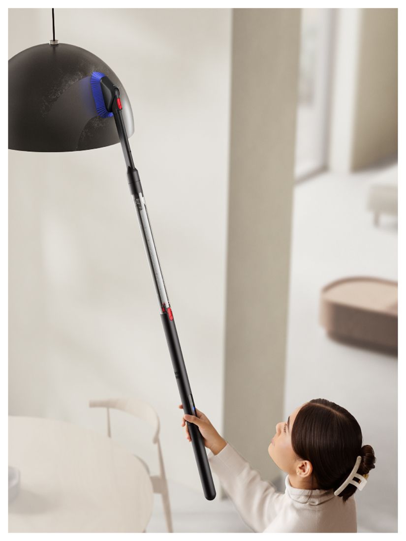 Dyson PencilVac Fluffycones: 1,8 kg en 0,8 l reservoir
