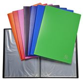 Exacompta - Ref 8820E - Halfstijf PP-displayboek - Geschikt voor A4-documenten, afveegbare kaft, polypropyleen van 500 micron, 20 vakken, 40 weergavepagina's - diverse kleuren (verpakking van 10)