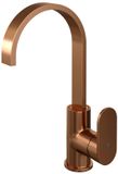 Brauer Copper Edition Hoge Opbouw Wastafelmengkraan met Draaibare Platte Uitloop Model C Koper Geborsteld PVD