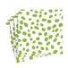 Caspari 14591LG lunchservetten, linnen, gestippeld, groen, 15 stuks