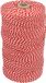 Van Beekum Specerijen - Cordon de coton Rouge/Blanc 32 fils - 1 bobine