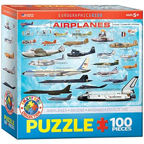Eurographics 6100-0086 1000 Stuk Puzzel Vliegtuigen Jigsaw, 100