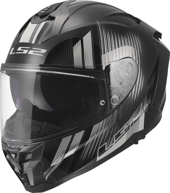 LS2 FF817 Challenger II Nitro Helm - Integraalhelm - Maat XL - Grijs/Zwart