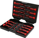 KS Tools 500.7170 Precisie-schroevendraaierset PH, Torx en zaagsnede, 14-dlg
