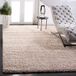 SAFAVIEH California Premium Shag Collection SG151 tapijt, vierkant, 5,1 cm dik, voor woonkamer, slaapkamer, eetkamer, entree, beige, 122 x 122 cm