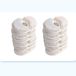 Navastore 12 pièces flocons de ouate filtrante ronde coquille de noix de coco charbon actif cartouche filtrante multicouche pour eau propre et élimination des impuretés, convient comme cartouche filtrante pour distributeur d'eau pour animaux de compagnie