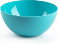Plasticforte kommetjes/schaaltjes - dessert/ontbijt - kunststof - D17 x H8 cm - blauw - BPA vrij