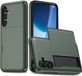 Selected by GSMpunt.nl Samsung Galaxy S25 FE Hoesje met Slider Kaarthouder Back Cover Groen
