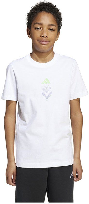 Adidas F50 Graphic T-shirt Met Korte Mouwen Wit 13-14 Years Jongen