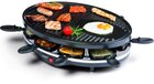 DOMO DO9038G Gourmetset - Grillplaat - Raclette - 8 personen - Zwart