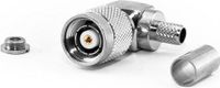 RP-TNC 90° bochtconnector, krimpklem voor H155-kabel