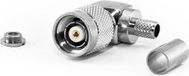 RP-TNC 90° bochtconnector, krimpklem voor H155-kabel