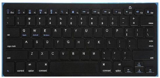 Merkloos Bluetooth Keyboard for Smart TV / PC / PS4 / iPad / Tablet / Smartphone - Black
