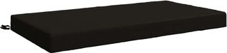 vidaXL - Coussin d'assise - SOEST - 100% Polyester - Noir - 120 x 80 x 10 cm