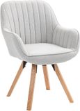 MEUBLE COSY MEUBLES COSY Fauteuil - Scandinavisch Draaibaar 360° Geborsteld Stof – Beige
