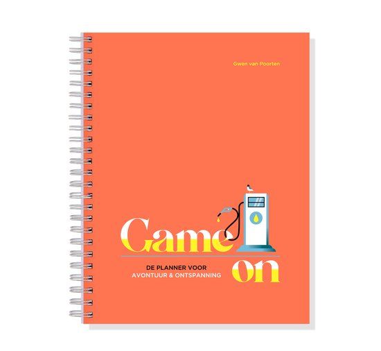 Game on Planner - Gwen van Poorten - Dagplanner - Fluo roze/Geel - 6 maanden - Ringband - Hardcover