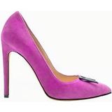 Marcell von Berlin Logo Buckle Velvet Pumps Pink Taille: 36