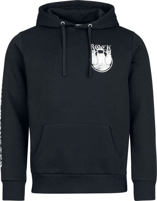 Sesame Street Rock Monster - Krümelmonster - Cookie Monster Heren Trui met capuchon - zwart - XL