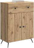 vidaXL Dressoir Artisanaal eiken 66 x 34,5 x 90 cm Bewerkt hout