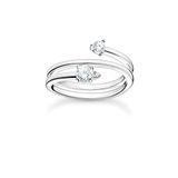 Thomas Sabo Damesring 925 Zilver 3 Zirkonia 54 Zilver 32017910
