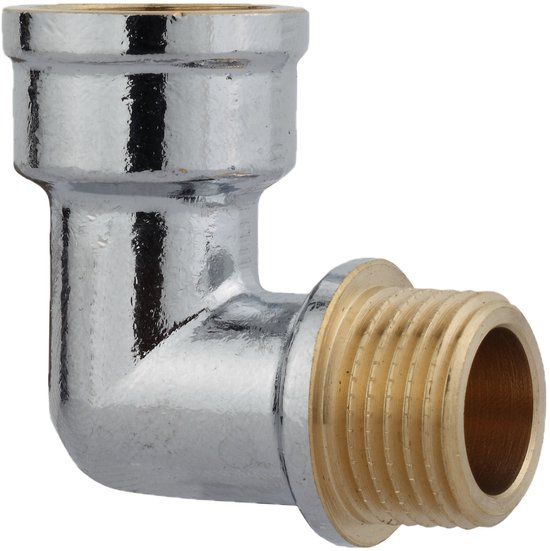 KIRCHHOFF MS Knie 90° - Chroom - 1/2"BI x 1/2"BU