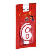 SPAAS Verjaardagskaars - cijfer '6'