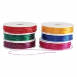 Colorations kralenkoord stretchbaar gekleurd speelgoed 6 spoelen 55 meter.