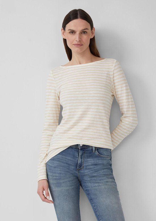 s.Oliver T-shirt met lange mouwen voor dames, 08G 4, 38