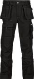 DASSY Canvas holsterzakkenbroek met kniezakken ZWART Maat 60