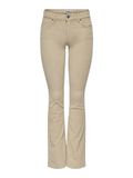 Only Onlmary-global Mid Cord Flared Pnt 15304256 Oatmeal Dames W42 X L34