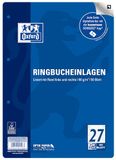 Oxford Ringband inserts A4 gelinieerd met dubbele rand, liniatuur 27, 50 vellen