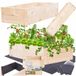 Bol Jardinière surélevée en bois 18x100x60 cm - Bois brun