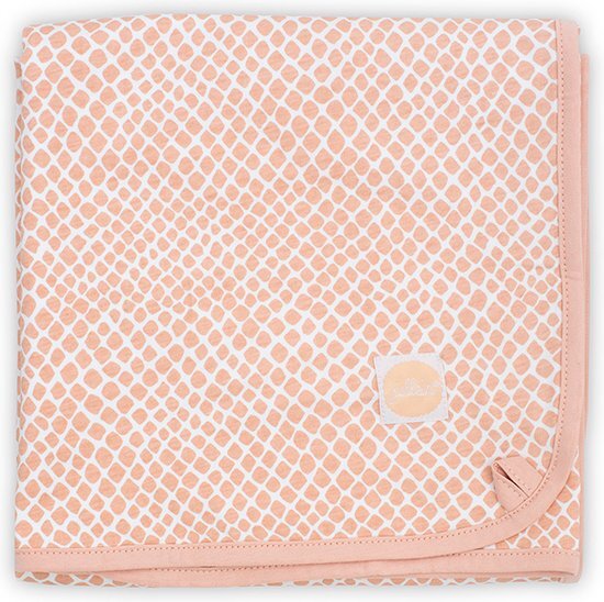 Jollein Deken Jersey Slang lichtroze 75 x 100 cm pink