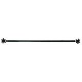 Douceur d'Intérieur bloemengordijnroede, uittrekbaar, 10 mm, zwart, 40 < 60 cm