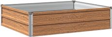 vidaXL Verhoogd Tuinbed Houtbruin 100 x 80 x 24 cm Staal