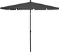 Maison Exclusive Parasol avec mât, 210x140 cm, anthracite