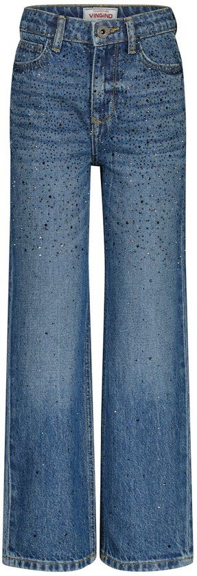 Vingino Cato Stones Meisjes Jeans - Blue Vintage