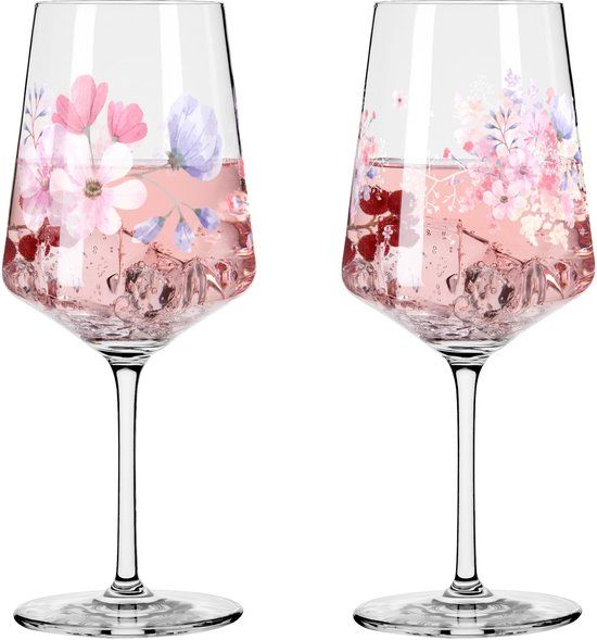 Ritzenhoff Cocktailglazen - Bloesem Design - 2 Stuks - Kristalglas - 550 ml
