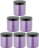 Claudius Cosmetics B.V. Badkaviaar Lavendel - 200 gram - Pot met zwarte deksel - set van 6 stuks - bad parels voor in bad