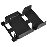 SilverStone SST-SDP08B-E - inbouwframe 3,5" met houder voor 3x 2,5" SSD/HDD, zwart