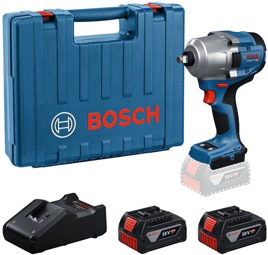 Bosch Professional GDS 18V-780 Accu slagmoersleutel 780Nm 1/2 frictiering 18V 5.0Ah in koffer
