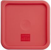 Vogue Hygiplas Vierkant Deksel Rood Kunststof 23.1 cm