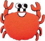 Vervaco Kruissteekvormkussen kit met rug - Eva Mouton - Krab - 52 x 45 cm