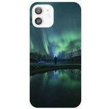 Apple iPhone 12 Aurores boreales bedrukt siliconen hoesje