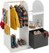 Merkloos Relaxdays Kindergarderobe - 97x108x35 cm - wit