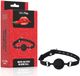 Erospace Wild Play - bâillon en silicone pour jeux BDSM (noir)