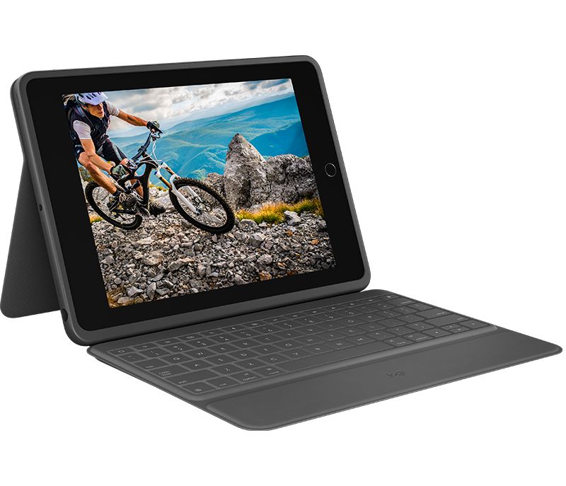 Logitech Rugged Folio - iPad 7th Gen - QWERTY UK - Graphite