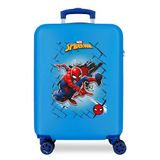 Marvel Spiderman Rood Zwart, Blauw, 38x55x20 cms, cabinekoffer