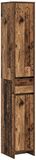 vidaXL Badkamerkast - Oud hout - 30 x 33 x 190 cm - Bewerkt hout